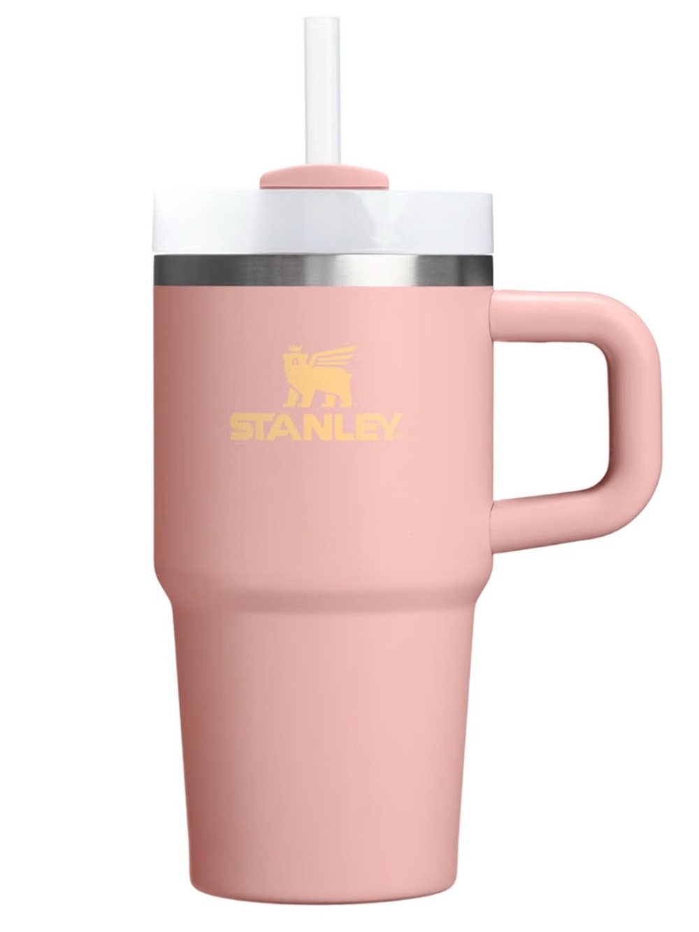 STANLEY | “PEACH ROSE” PINK 20 OZ/0.59 L QUENCHER H2.0 FLOWSTATE TUMBLER HANDLE